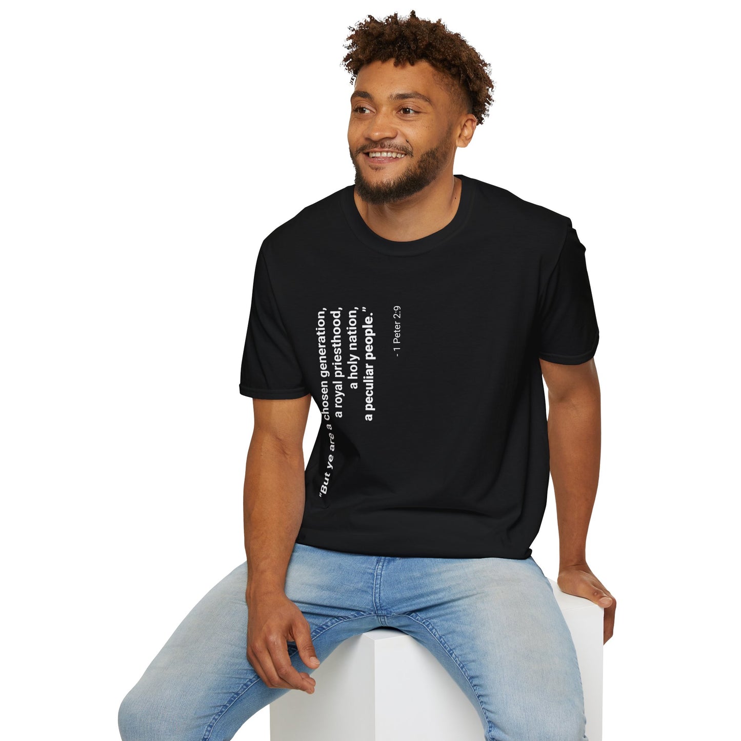 Chosen Generation Vertical Scripture Tee