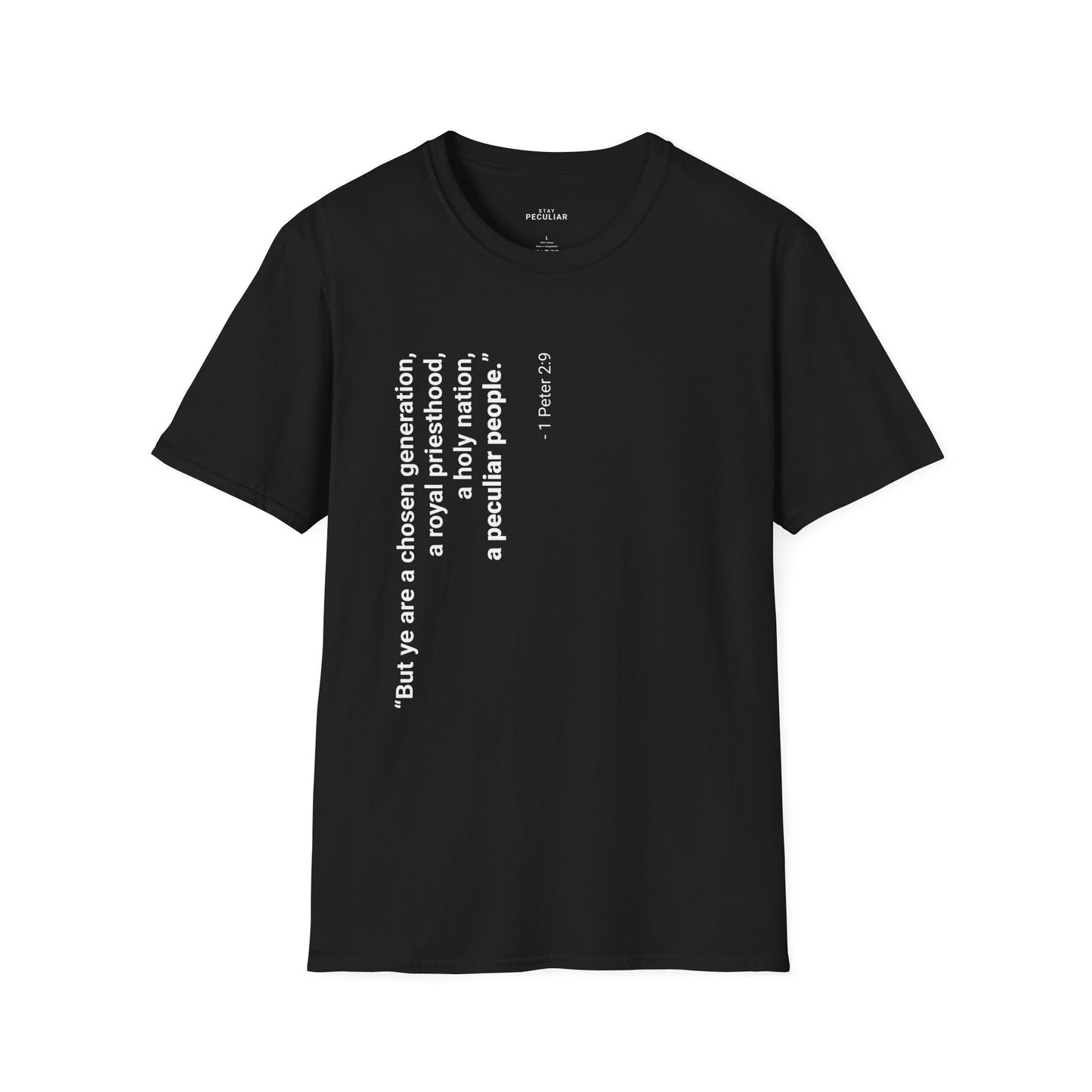 Chosen Generation Vertical Scripture Tee