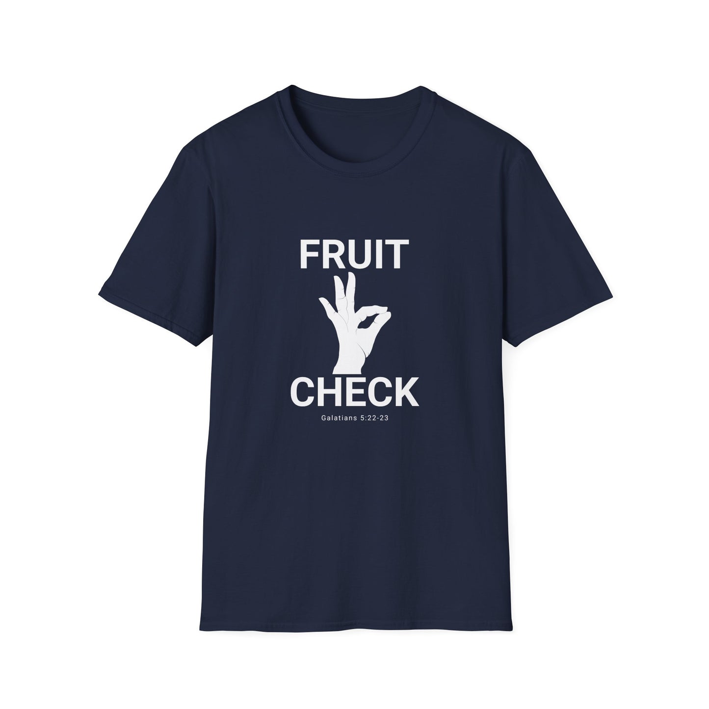 Fruit Check T-Shirt — Galatians 5:22–23