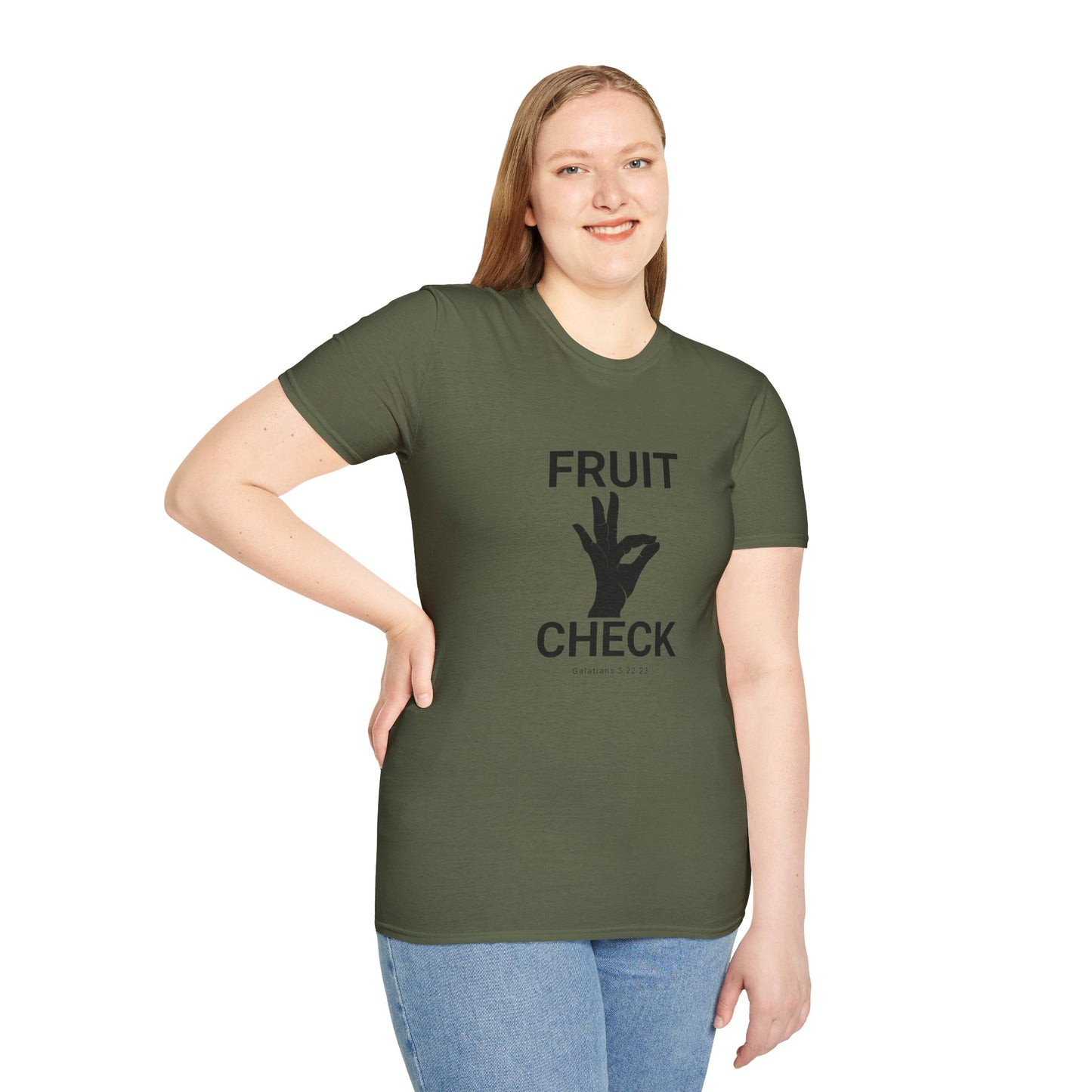Fruit Check T-Shirt — Galatians 5:22–23