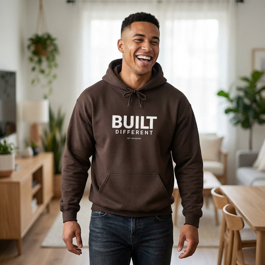 Built Different — Motivational Odd Nation Hoodie