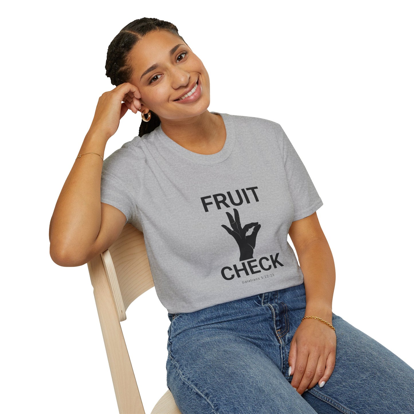 Fruit Check T-Shirt — Galatians 5:22–23
