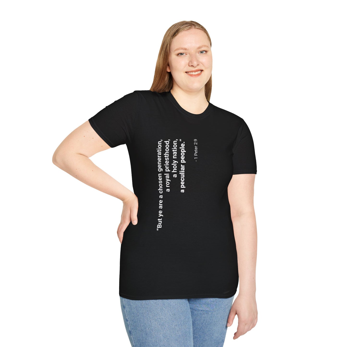 Chosen Generation Vertical Scripture Tee