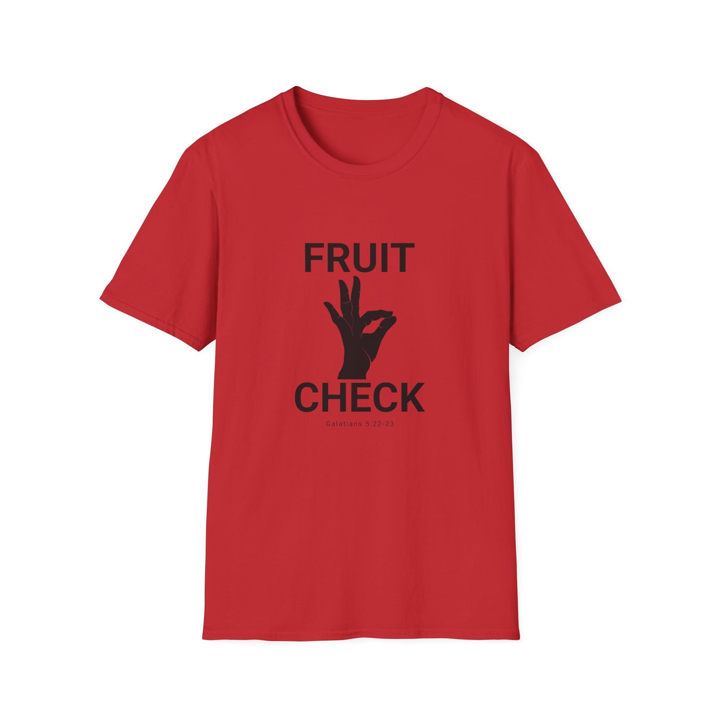 Fruit Check T-Shirt — Galatians 5:22–23