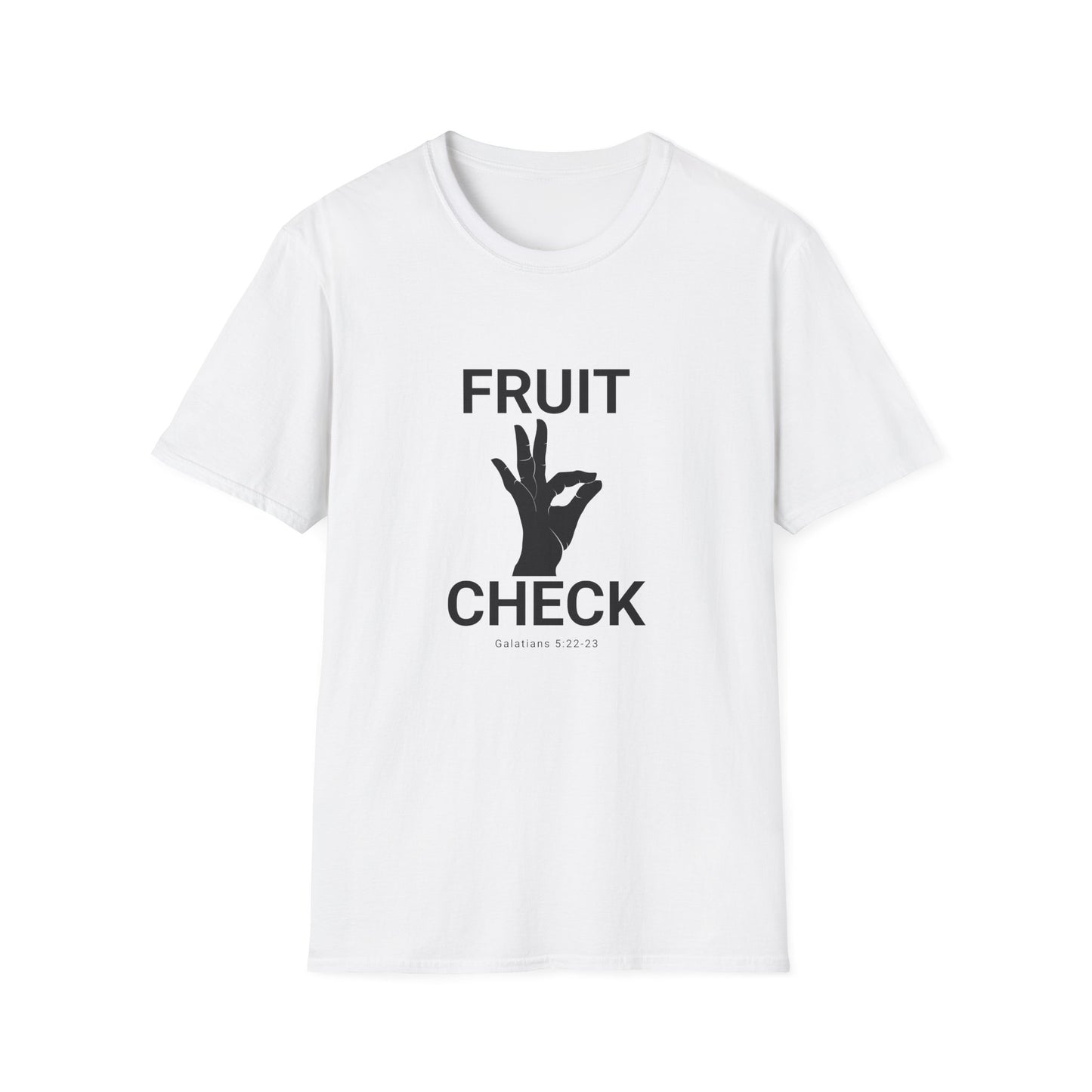 Fruit Check T-Shirt — Galatians 5:22–23